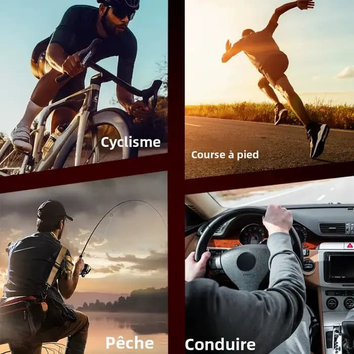 BOLLFO lunettes de soleil polarisées pour femmes et hommes coloré photochromique cyclisme équitation sport Protection