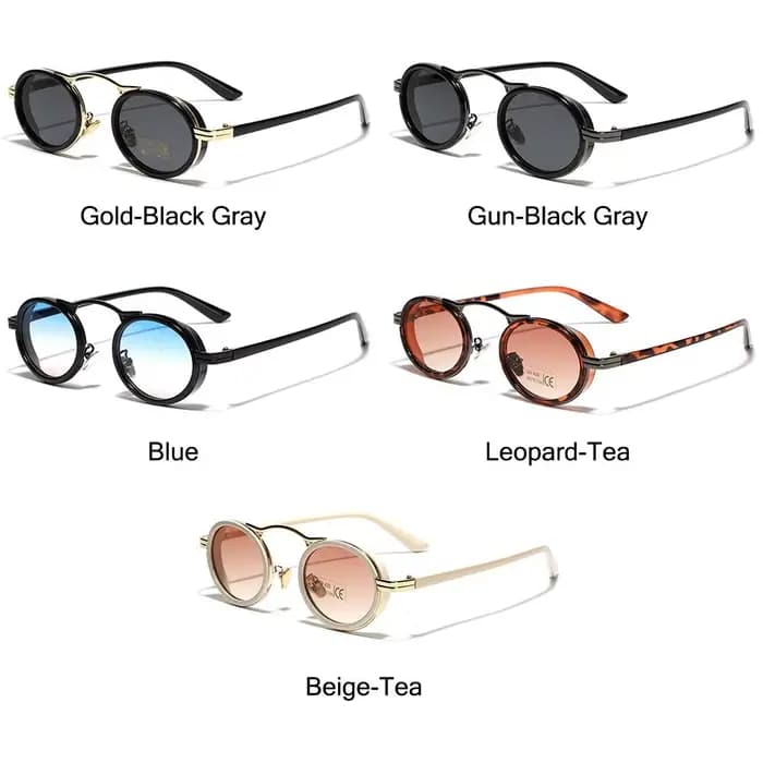 Lunettes de soleil ovales vintage pour femmes