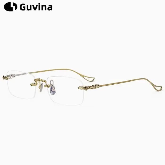 Eyeluyan lunettes sans monture hommes et femmes alliage de titane