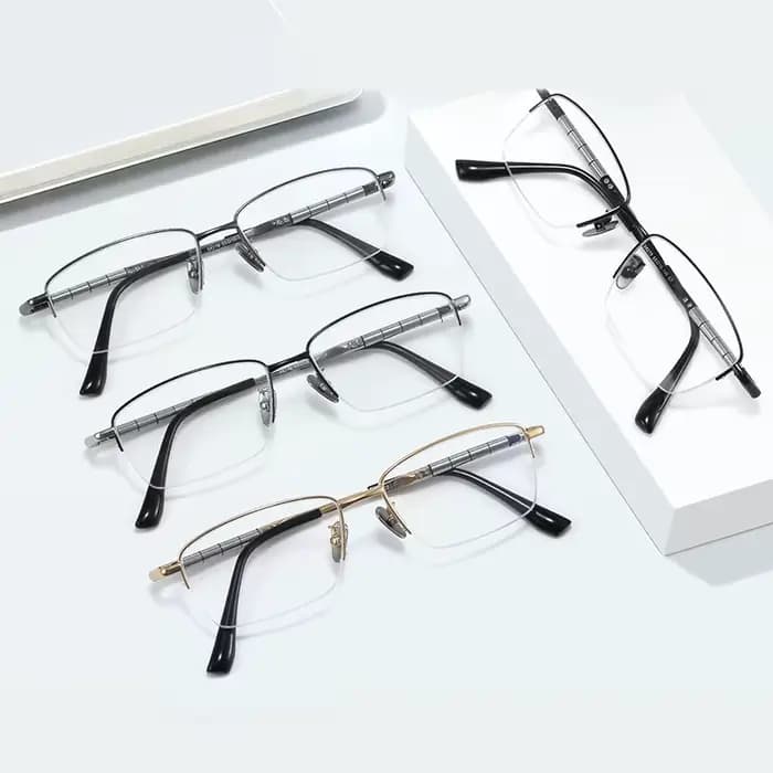 Monture de lunettes en titane pur pour hommes
