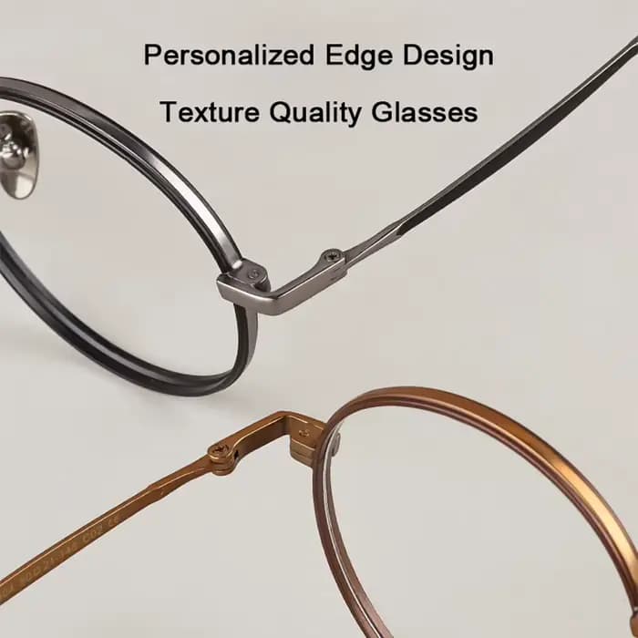 Lunettes rondes rétro de marque de styliste