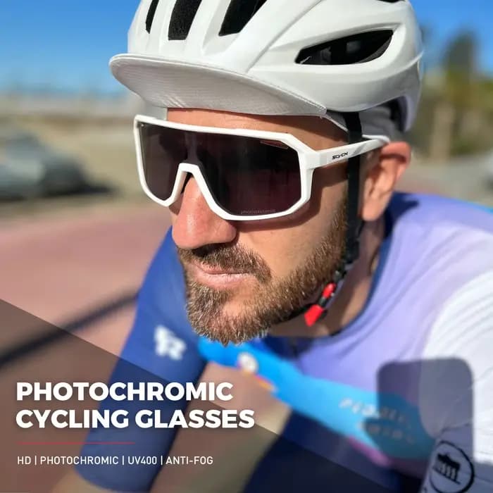 SCVCN hommes vélo lunettes photochromiques cyclisme