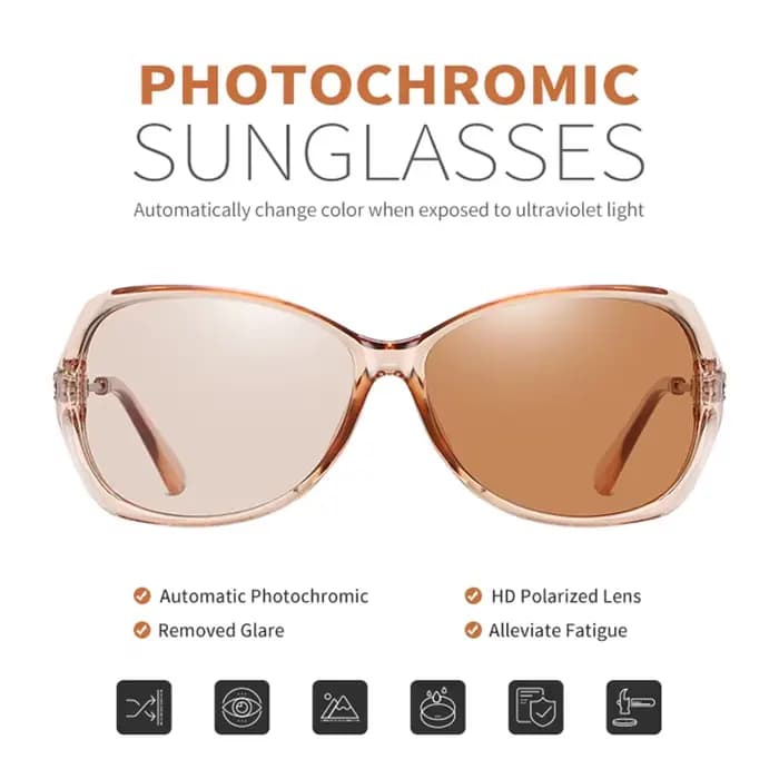LIOUMO 2026 – Lunettes de soleil photochromiques élégantes pour femme
