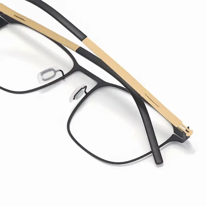Allemagne sans vis carré lunettes cadre hommes ultraléger marque d'affaires lunettes Design lunettes pour femme mince acier jante lunettes