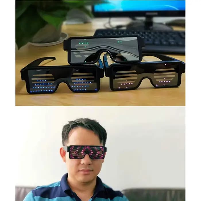 Lunettes décoratives lumineuses à LED pour la nuit