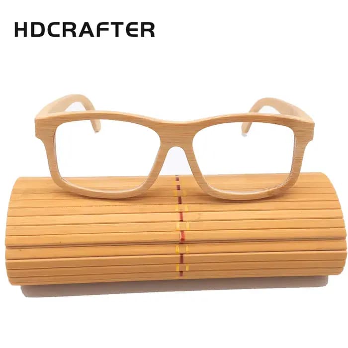HDLosFTER-Montures de lunettes en bambou pour hommes et femmes