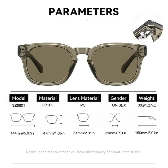 DDDLONG rétro mode carré lunettes de soleil femmes hommes