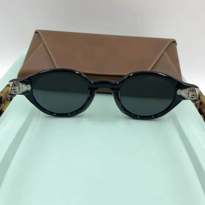 Lunettes de soleil rondes en acétate faites à la main pour hommes et femmes