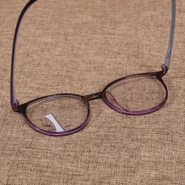 Lunettes de lecture multifocales progressives à monture ronde violette