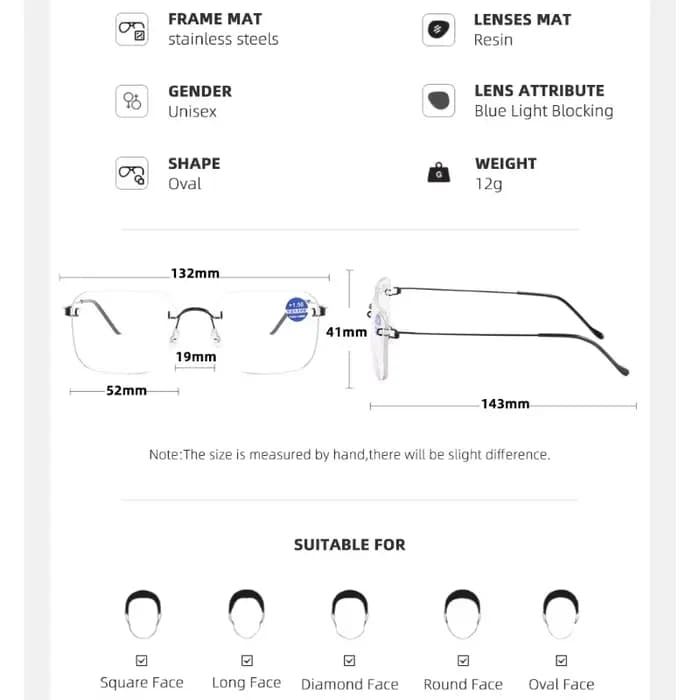 Lunettes de lecture à double mise au point pour un usage proche et lointain pour hommes et femmes
