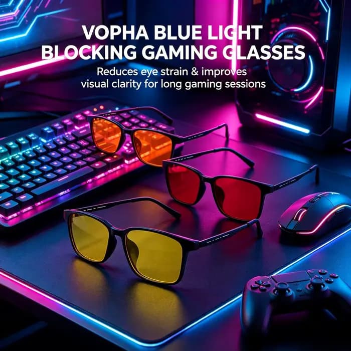 Lunettes anti-lumière bleue et verte à verres orange, pour réduire la fatigue oculaire S69