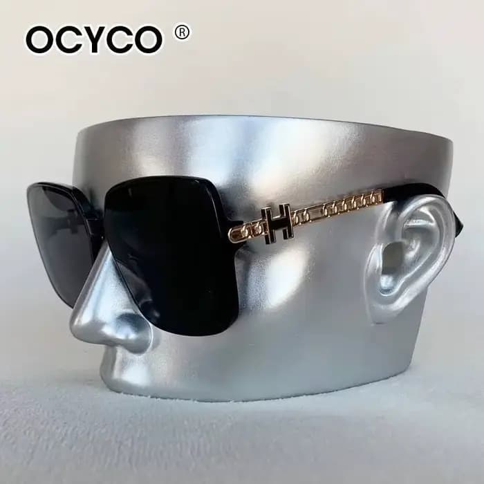 Lunettes de soleil carrées de marque Vintage pour femmes et hommes