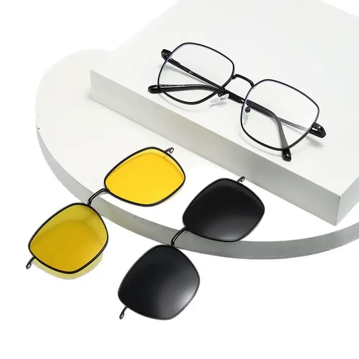 Lunettes de lecture polarisées magnétiques à clipser pour hommes et femmes