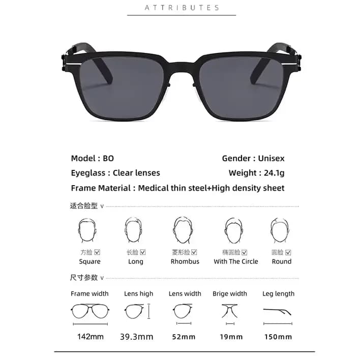 Lunettes de soleil design allemand pour hommes et femmes