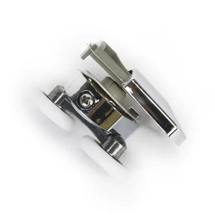 1 paire de rouleaux supérieurs et inférieurs pour porte de douche, double roue 25mm pour verre 12mm-14mm