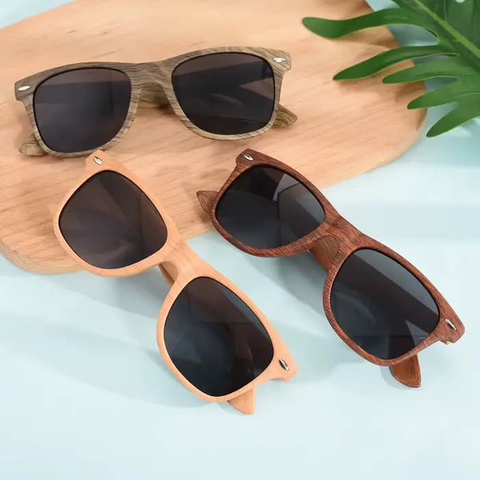 Lunettes de soleil rétro en bambou pour femmes