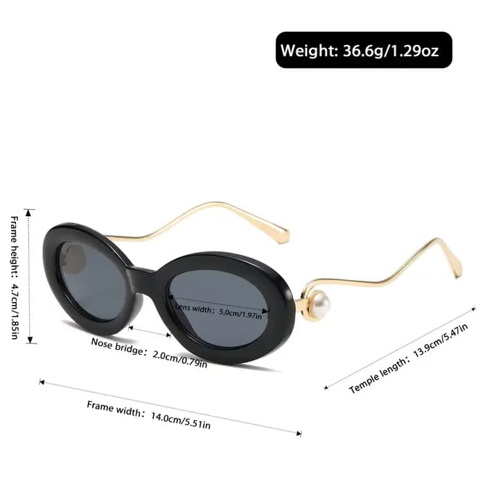 Nouvelles Lunettes de Soleil Ovale Tendance Vintage Polarisées pour Femmes et Hommes