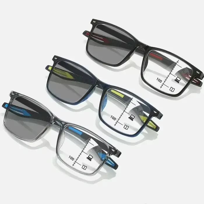 Lunettes de lecture progressives de sport Anti lumière bleue multifocale photochromique femmes rétro presbytie