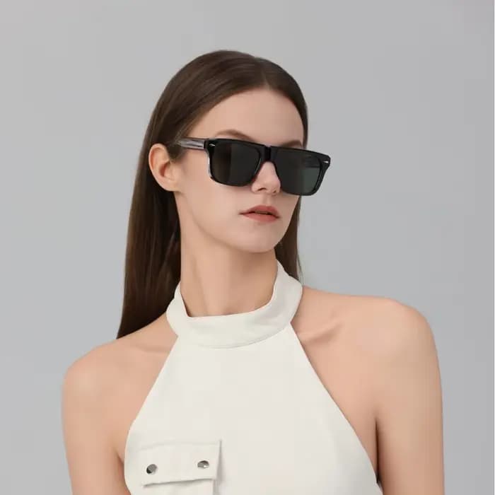 Lunettes de soleil carrées Punk Vintage pour hommes et femmes