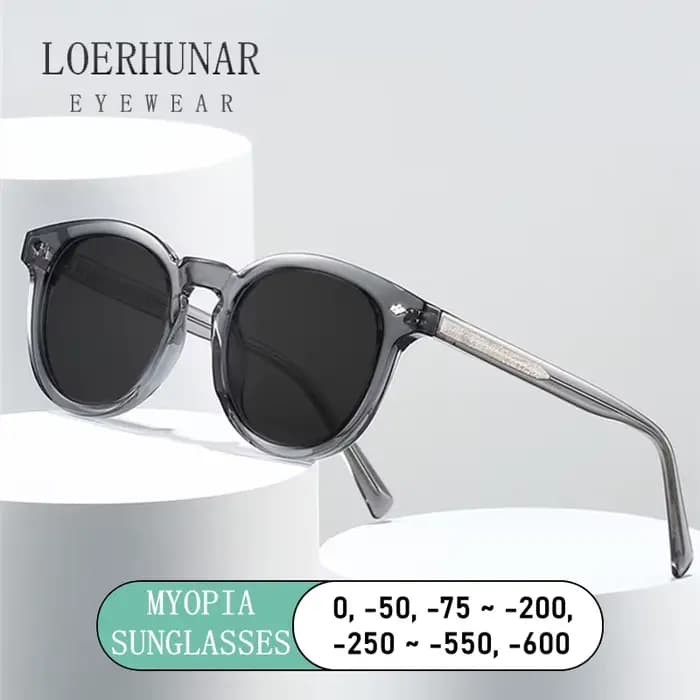 LOERHUNAR nouvelle mode ronde myopie lunettes de soleil femmes classique rétro