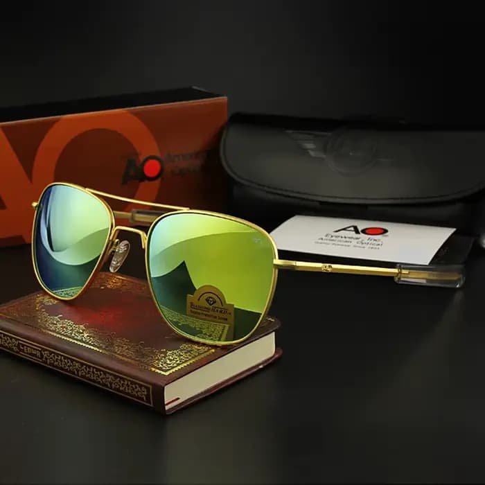 Lunettes de soleil pilote AO pour hommes
