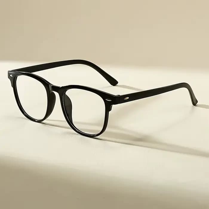 1 paire de lunettes de mode rétro-lentilles transparentes-convient aux hommes et aux femmes