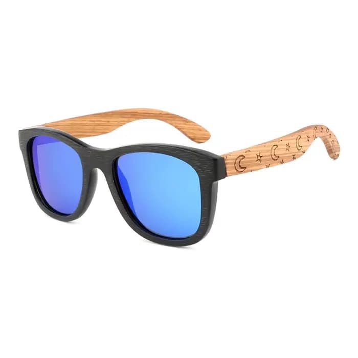 Lunettes de soleil en bambou naturel pour femmes et hommes