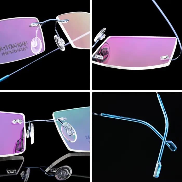 UVLAIK Super élastique titane lunettes montures hommes affaires alliage optique
