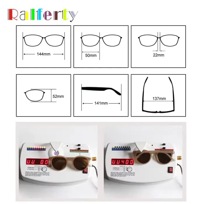 Ralferty-Lunettes de soleil rondes rétro pour femmes
