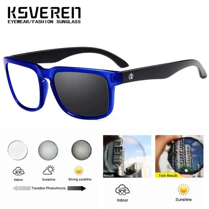 Lunettes de Sport photochromiques carrées pour myopie