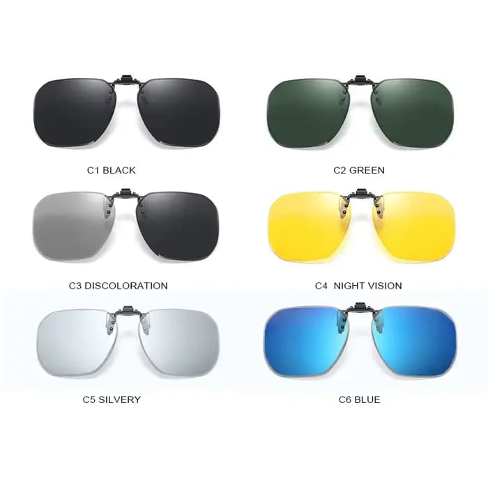 Lunettes de soleil polarisées photochromiques à Clip