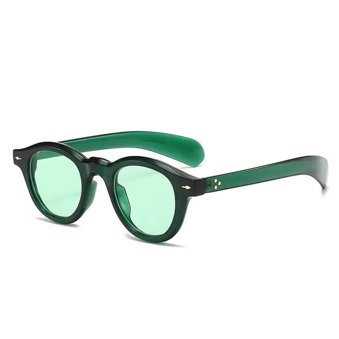 Lunettes de soleil ovales imprimées léopard