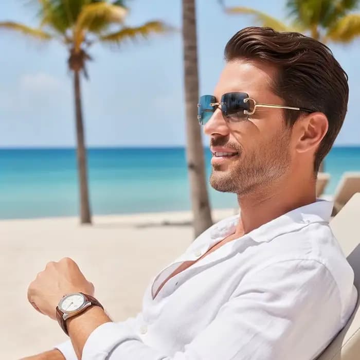 HBK rétro lunettes de soleil sans monture pour femmes hommes petit carré cadre doré marque Design thé nuances Rectangle