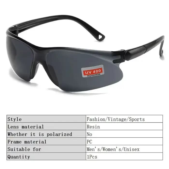 Lunettes de soleil UV400 résistantes aux chocs