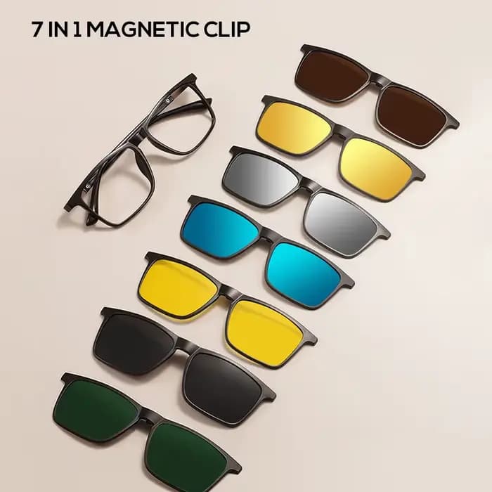 Lunettes de soleil carrées à jante complète pour hommes et femmes
