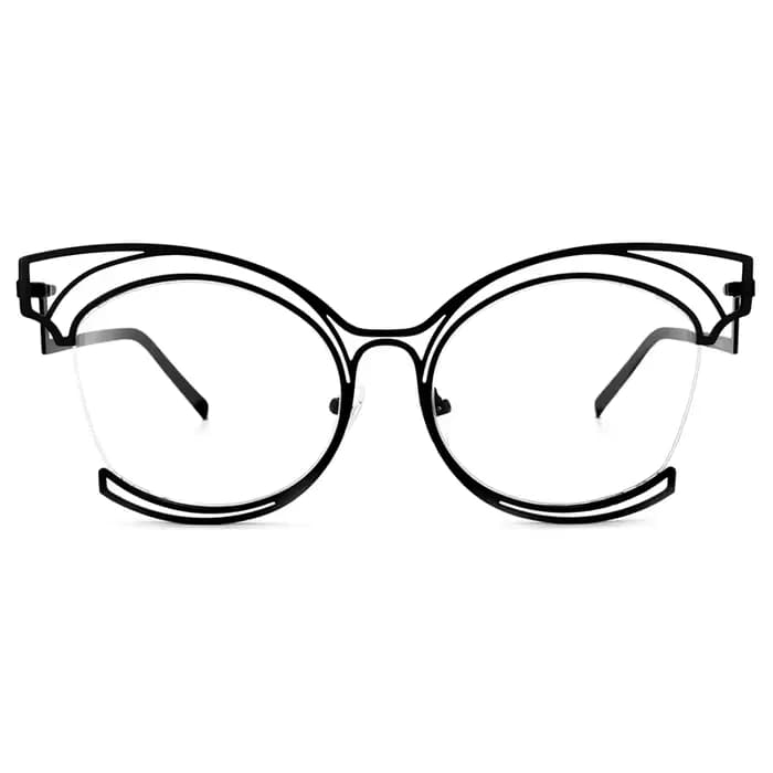 Lunettes Cateye incurvées pliantes pour femmes