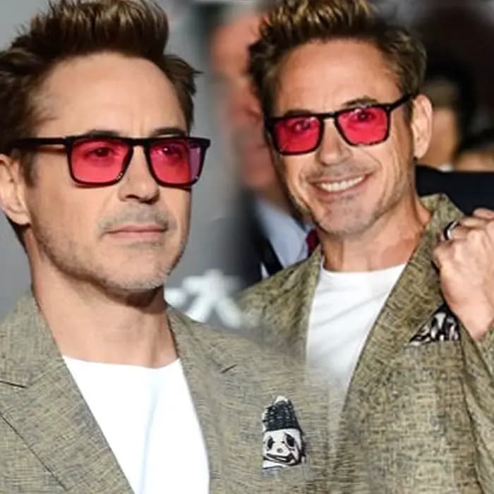 Rectangle Tony Stark lunettes De soleil hommes bleu lentille marque concepteur mode Iron Man