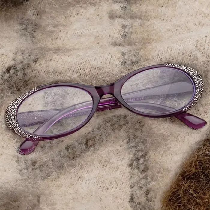 Lunettes de lecture diamant de luxe pour hommes et femmes