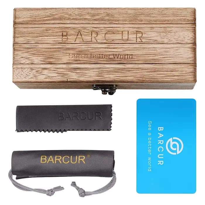 Lunettes Anti-rayons bleus en bois de BARCUR