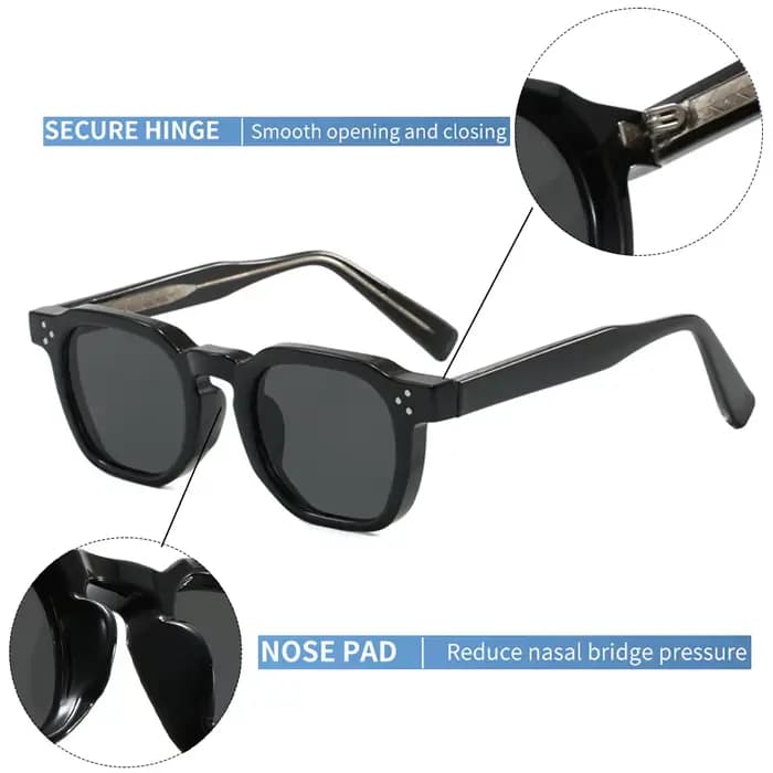 CLOUT GOGGLES Lunettes de soleil classiques rétro pour hommes et femmes