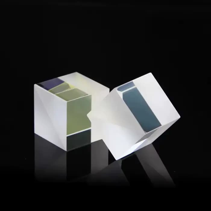 Diviseur de Faisceau Optique 20 * 20 * 20 mm Prisme de Division en Verre K9 Rapport Spectral 50%:50% avec Revêtement Anti-Reflet