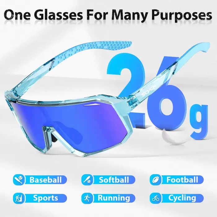 Lunettes de soleil pour vélo SCVCN pour garçons