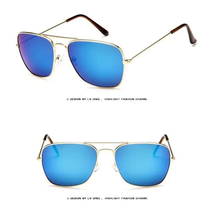 Lunettes de soleil carrées plates pour hommes Samjune, marque de créateur