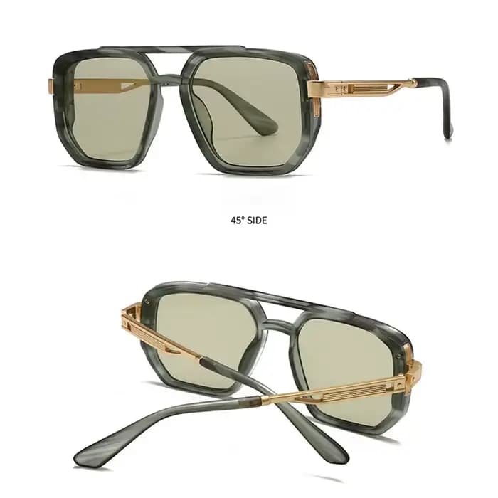 Lunettes de soleil vintage à double pont