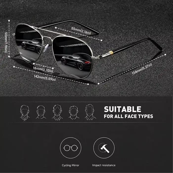 Lunettes de soleil vintage à monture métallique pour hommes et femmes
