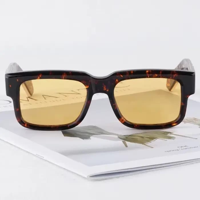JMM Hemmings – lunettes de soleil classiques carrées en acétate pour hommes