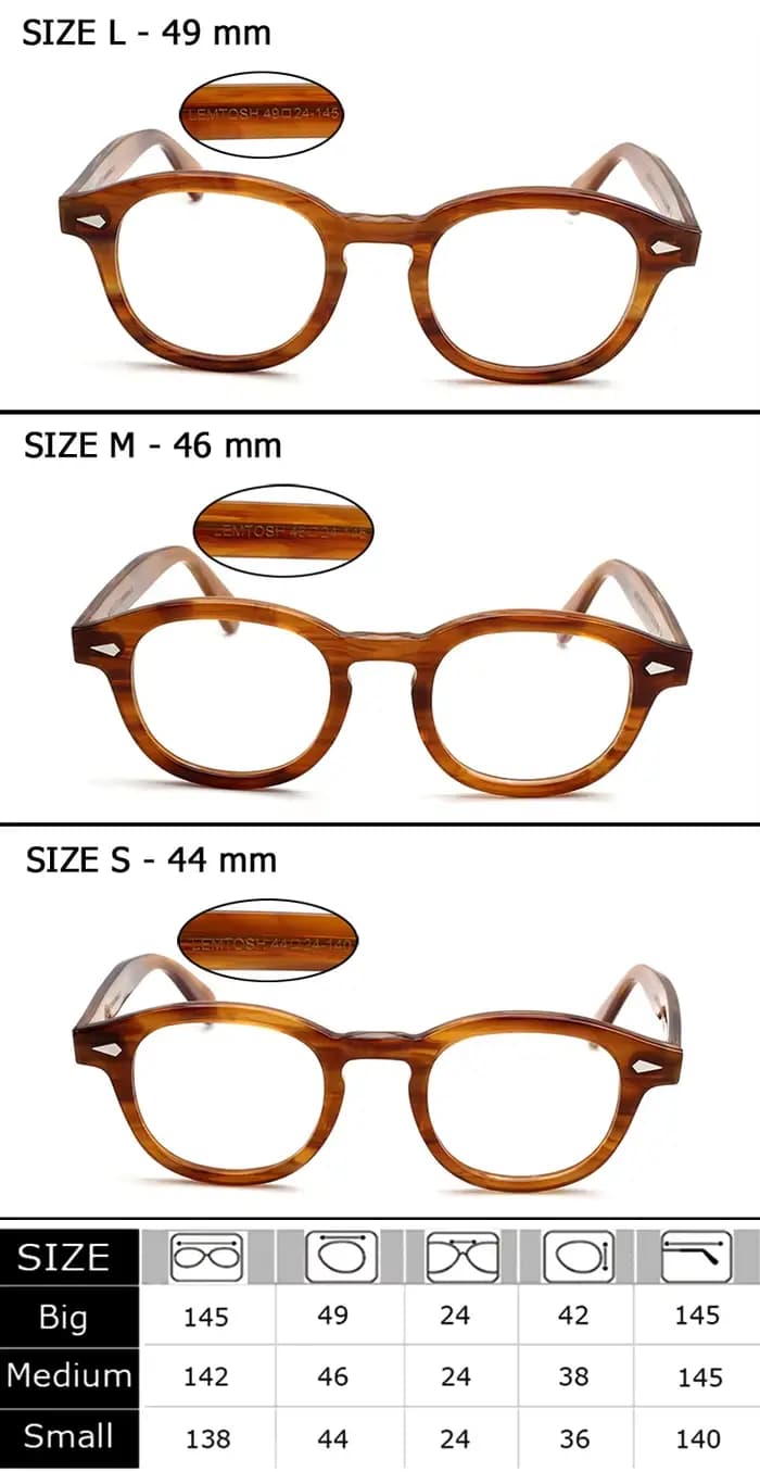 Johnny Depp lunettes cadre hommes Lemtosh