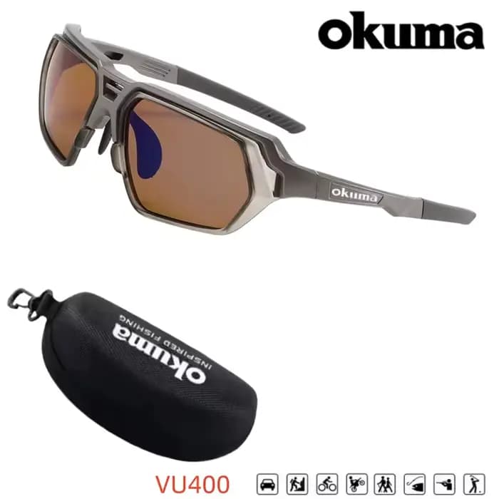 OKUMA Nouvelles lunettes de pêche d'extérieur polarisantes UV400 pour la détection des poissons