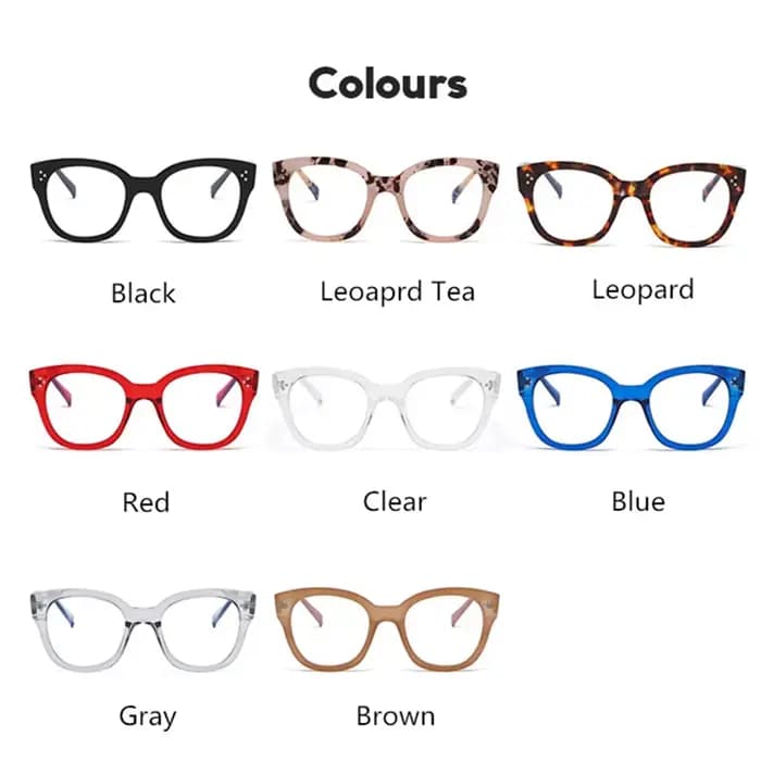 Grandes lunettes carrées anti-lumière bleue pour hommes et femmes