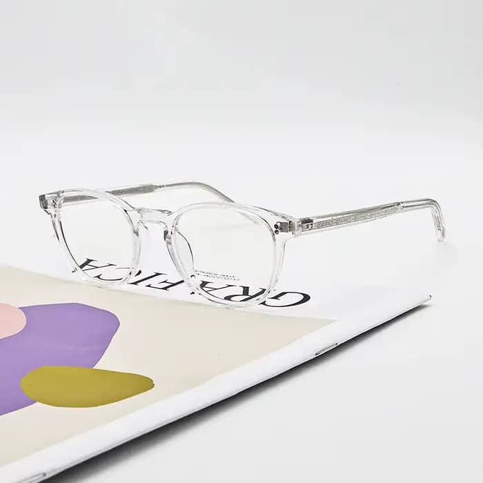Montures de lunettes ovales classiques rétro en acétate OV5219 pour hommes